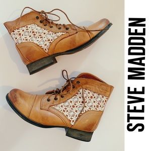Steve Madden Leather Heeled Boots size 10